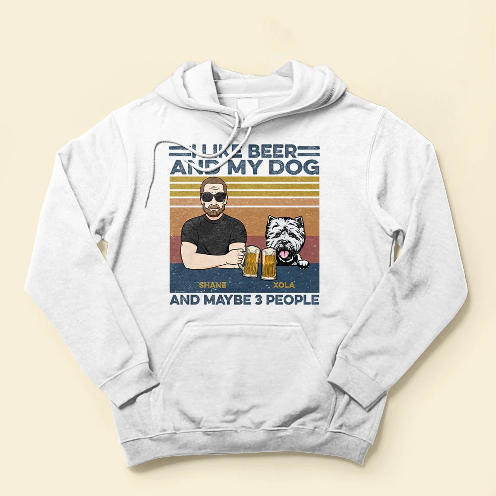 I Like Bourbon Beer And My Dogs And Maybe 3 People – Personalized Shirt