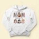 This Awesome Mom Belongs To – Personalized Shirt – Cute Kids Peeking