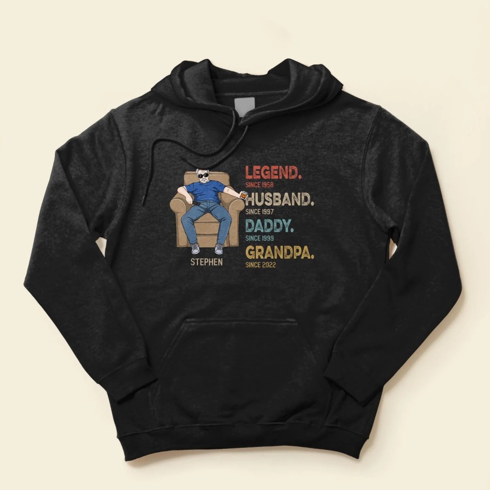 Dad Grandpa Legend Husband – Personalized Shirt