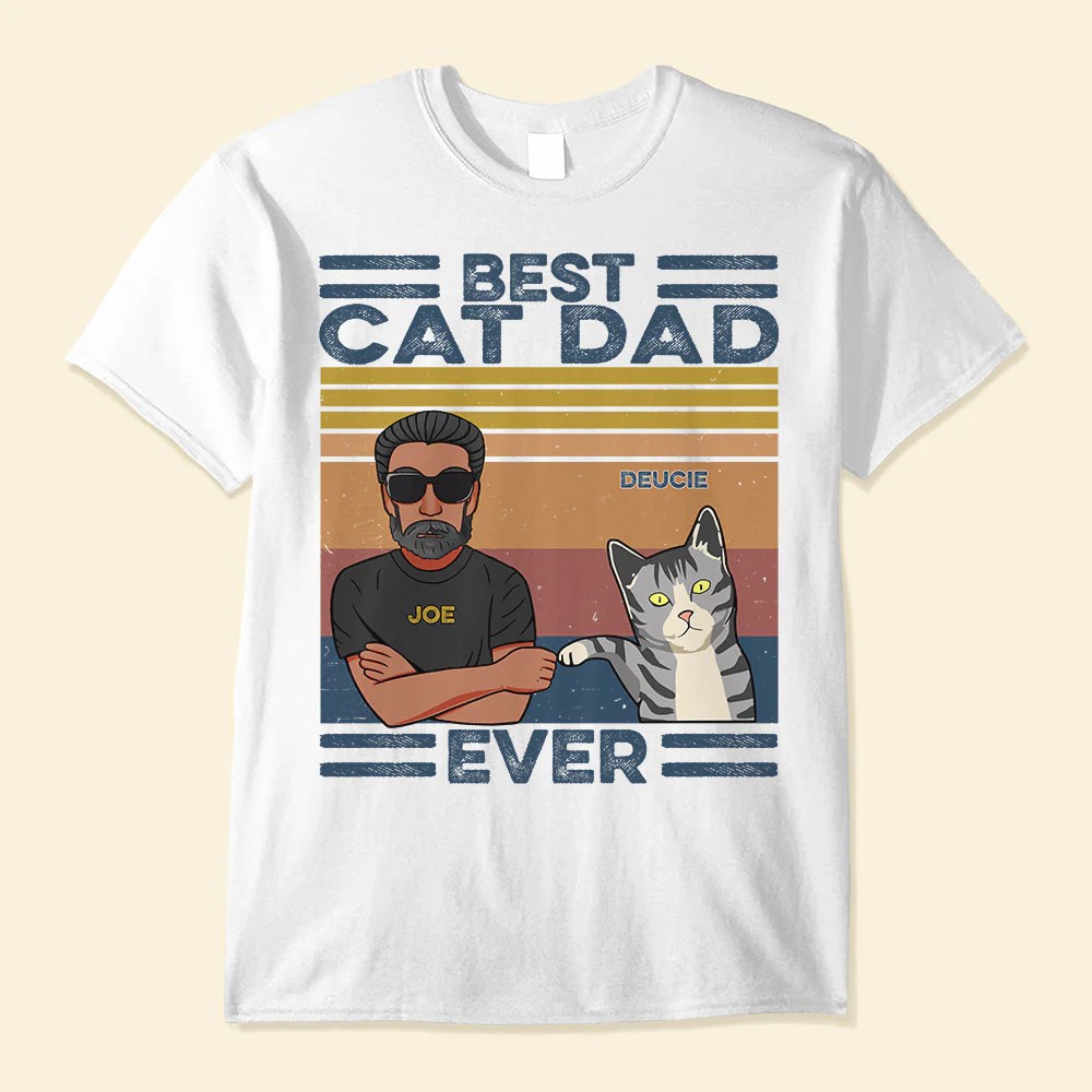 Best Cat Dad Mom Ever – Personalized Shirt