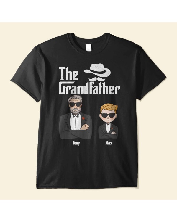 The Grandfather – Personalized Shirt – Grandpa And Kids Suit