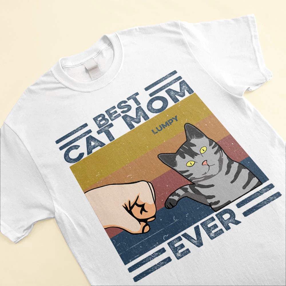 Best Cat Mom Ever Best Cat Dad Ever Cat Custom Shirt Gifts For Cat Lovers