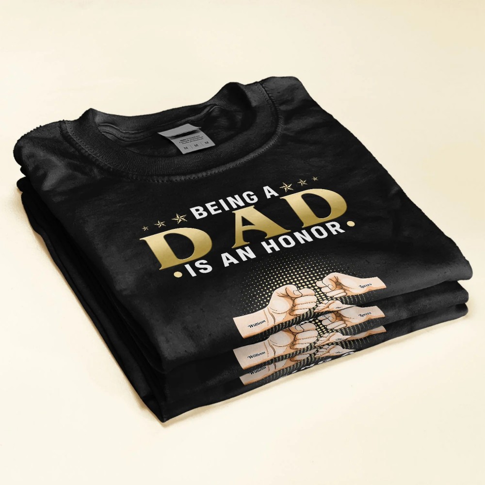 Being A Papa Is Priceless – Personalized Shirt – Gift For Father Dad Papa Grandpa