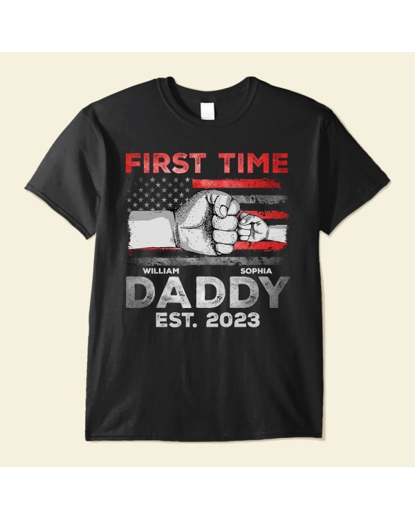 First Time Daddy – Personalized Shirt