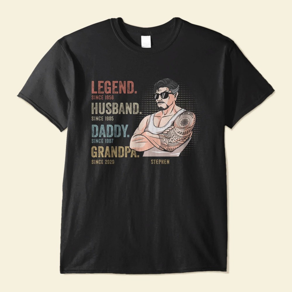 Legend Husband Daddy Since – Personalized Shirt