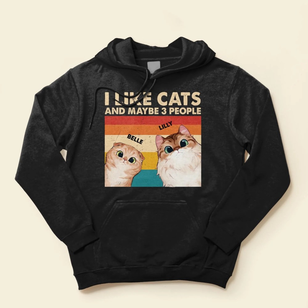 I Like Cats And Dogs And Maybe 3 People – Personalized Shirt