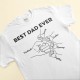 Best Dad Ever Hands Line Art – Personalized Shirt – Birthday Funny Gift For Grandpa Papa Daddy – From Wife Daughters Sons Grandchildren