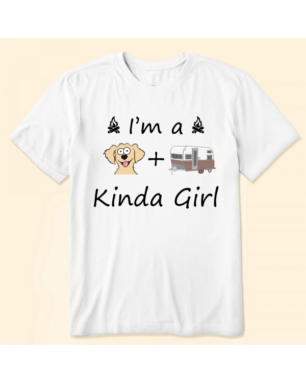 Dogs And Camper Kinda Girl – Personalized Shirt