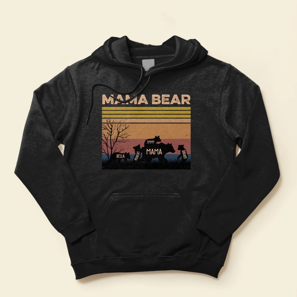 Mama Bear – Personalized Shirt – Birthday Mother’s Day Gift For Mom Mother Mama